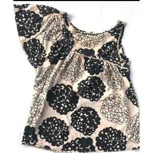 Loeffler Randall Sz 0 100% Silk Floral One Shoulder Top